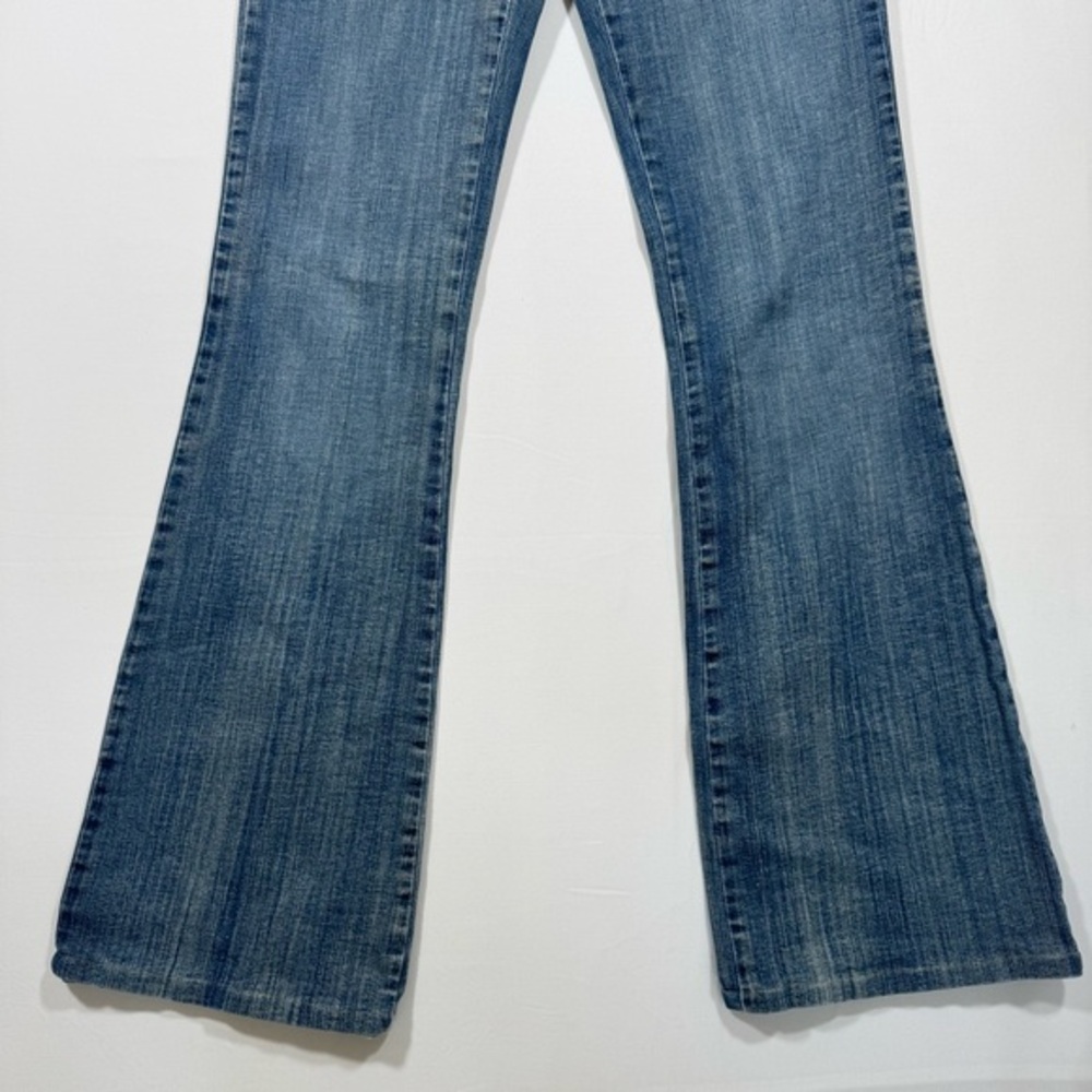 Mavi Mishka Jeans Women’s 29 Blue Low Rise Bootcut Y2K Flap Pocket Denim Casual - Picture 3 of 13